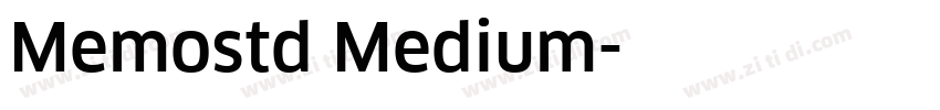 Memostd Medium字体转换